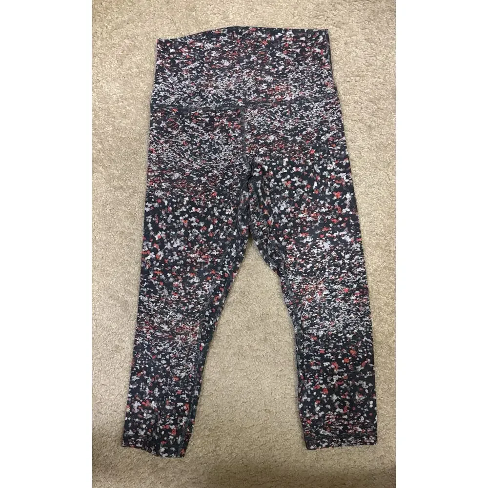 Lululemon Align High-Rise Cropped Leggings - Water Blossom Multi